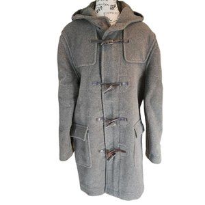 Mvio American & European Style Women's Green Wool Hooded Coat. sz L